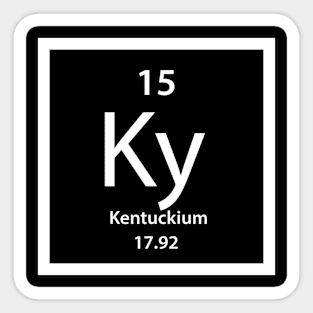 Kentucky Periodic Table Element Sticker